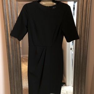 Black Half Sleeve Sheath Dress